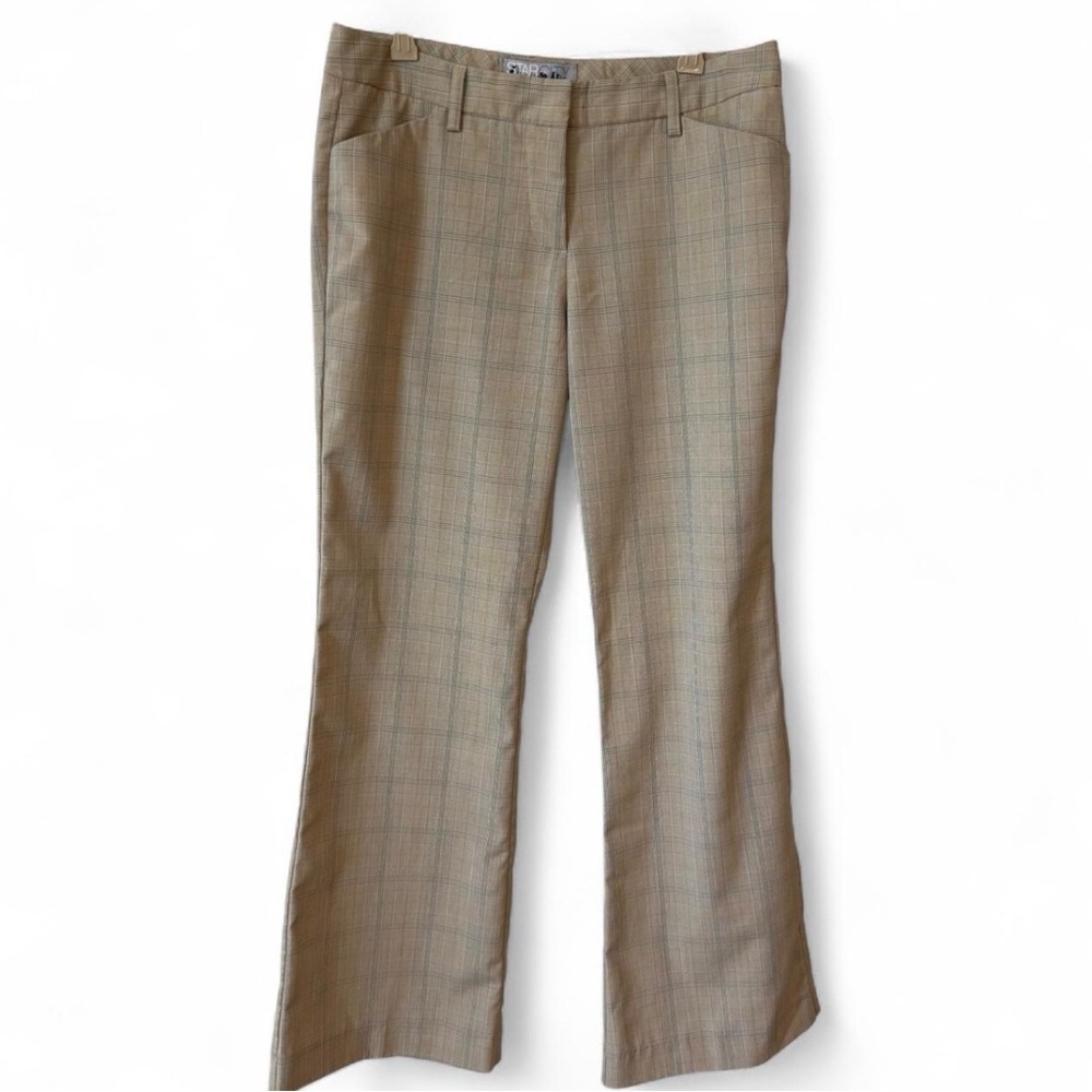 Y2K Vintage Star City Low Ride Plaid Capris
